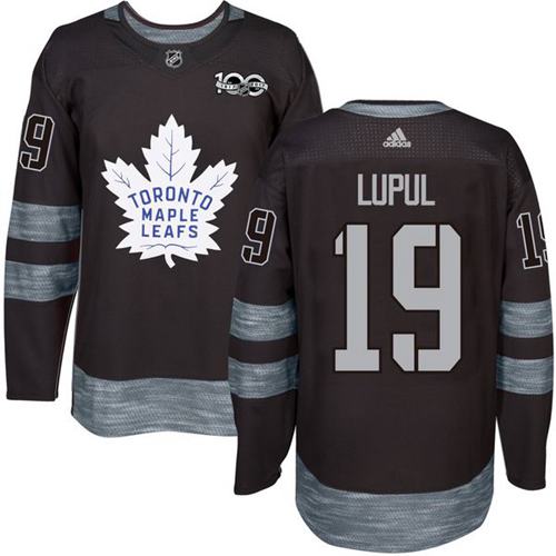 Adidas Maple Leafs #19 Joffrey Lupul Black 1917-100th Anniversary Stitched NHL Jersey - Click Image to Close